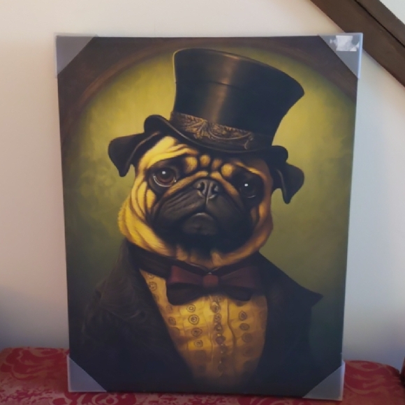 Other - Regal Pug Portrait Canvas Art